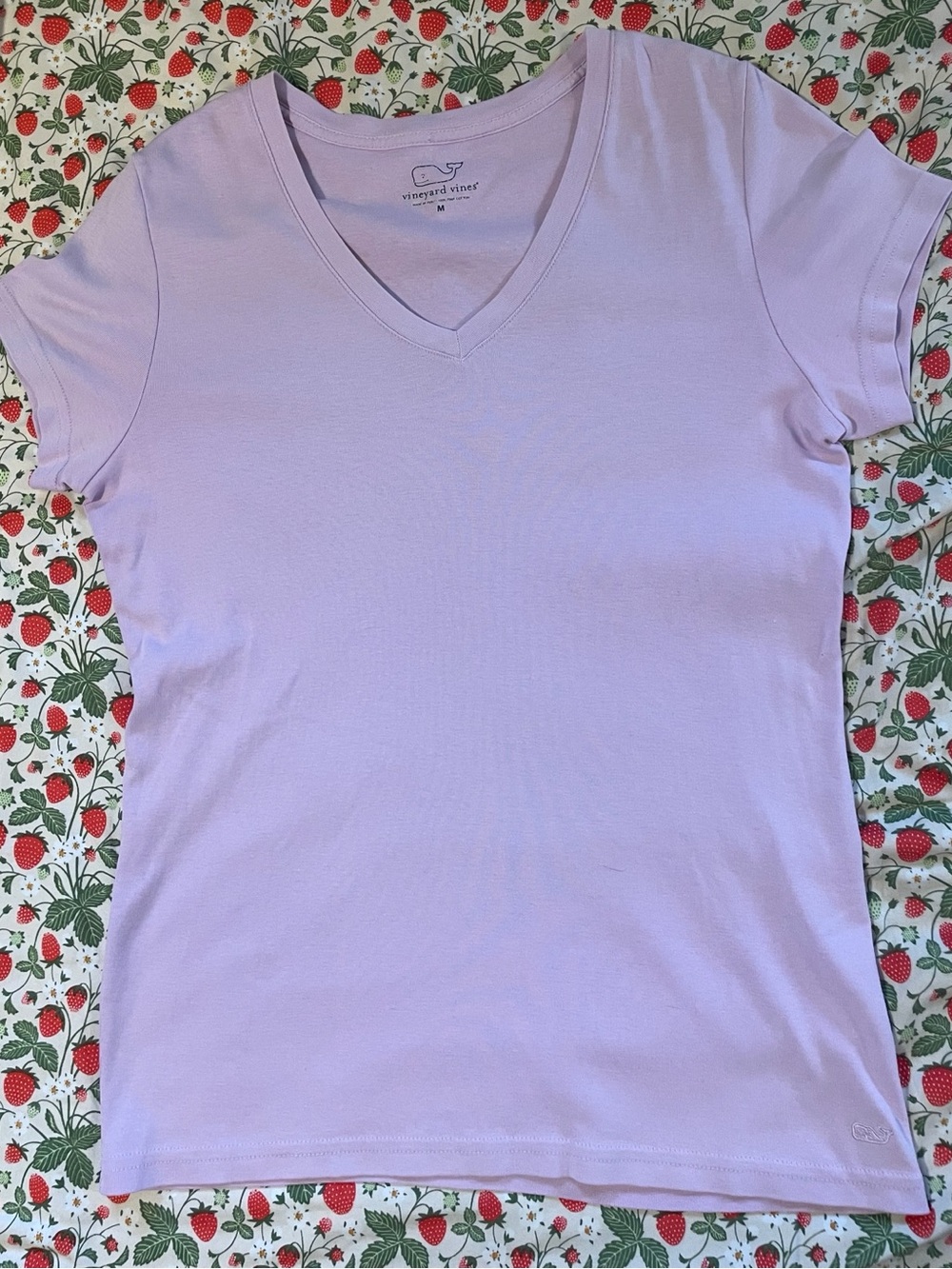 Vineyard Vines Lavender V-Neck Short Sleeve Tee